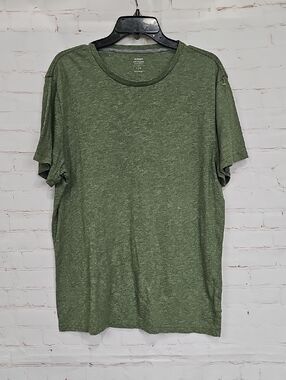Old Navy Heather Olive Green Short Sleeve Crew Tee